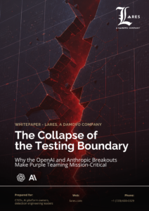The Collapse of the Testing Boundary - whitepaper cover - Lares